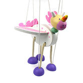 Wooden Marionette Unicorn